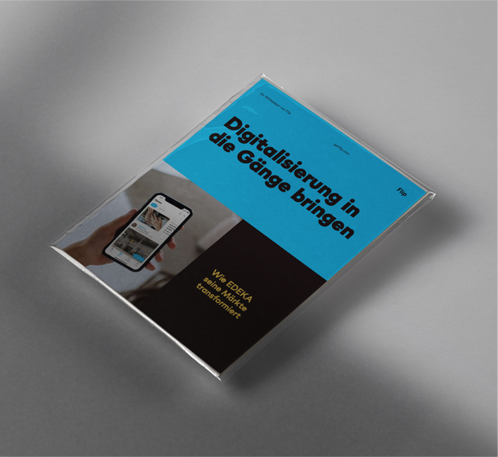 Broschüre mit Flip Mitarbeiter App, Digitalisierung, Mitarbeiterplattform, Employee Experience Platform.
