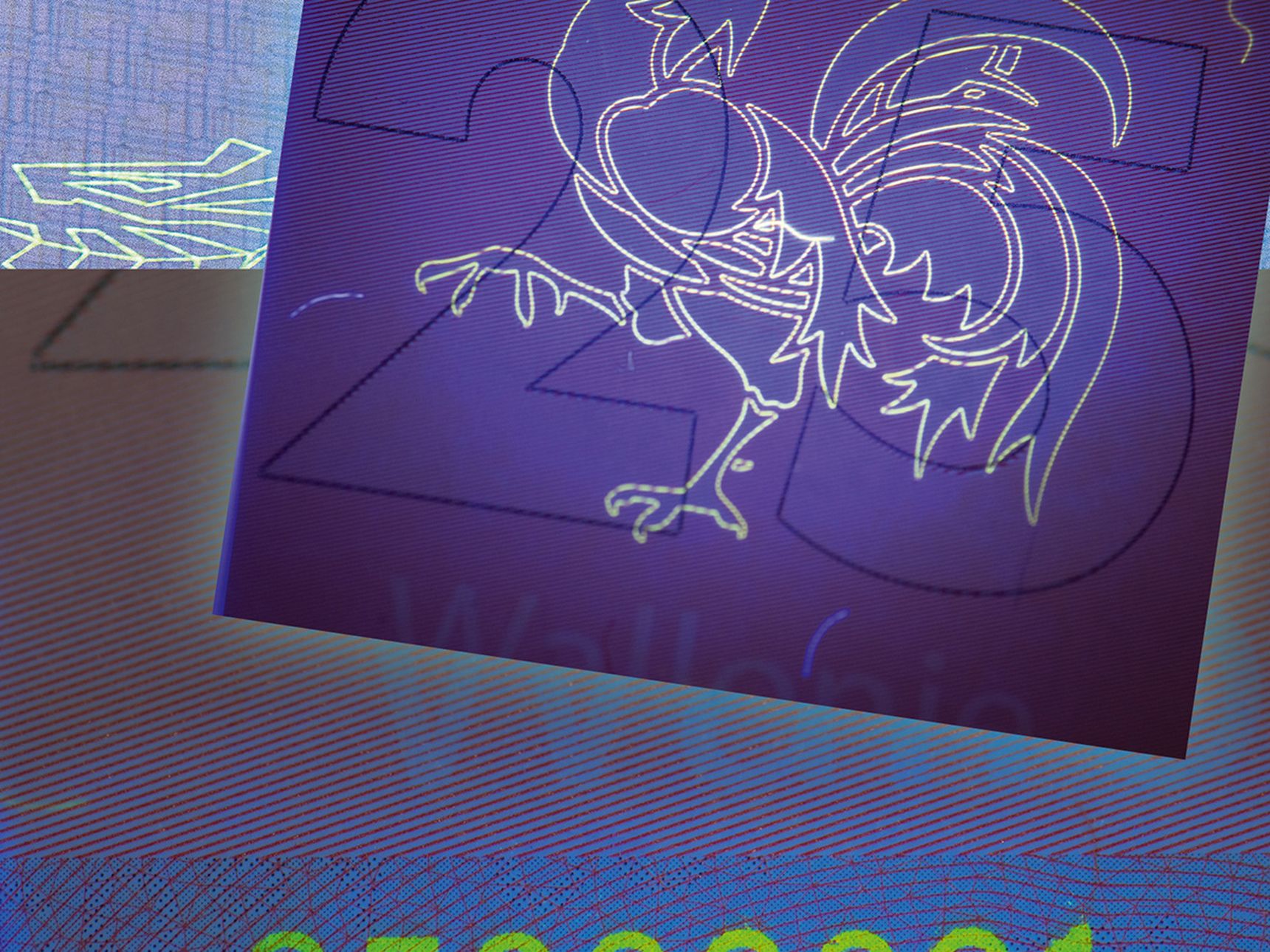 Security drukwerk detail