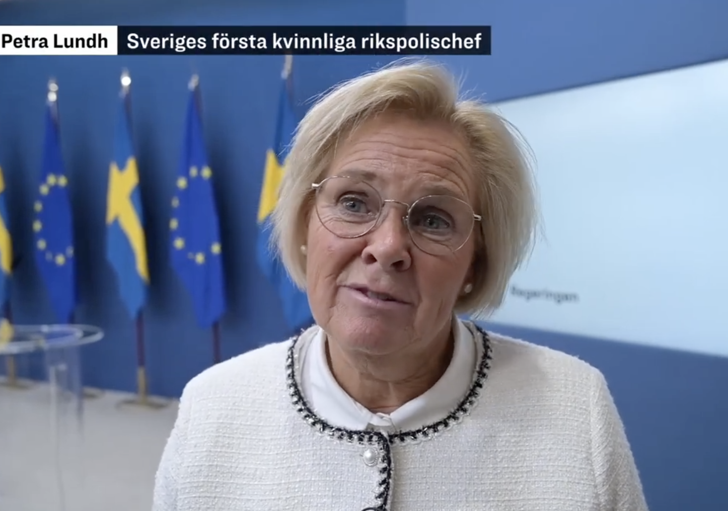 Petra Lundh, rikspolischef intervjuad i Epoch Times (arkivbild)