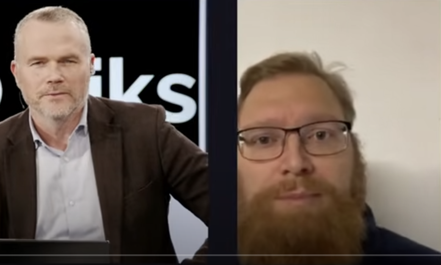 Edward Nordén, säkerhetspolitisk talesperson för MED, intervjuad i Riks (arkivbild)