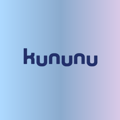 The word "kununu" in dark blue lowercase letters on a gradient background transitioning from light blue to lavender.