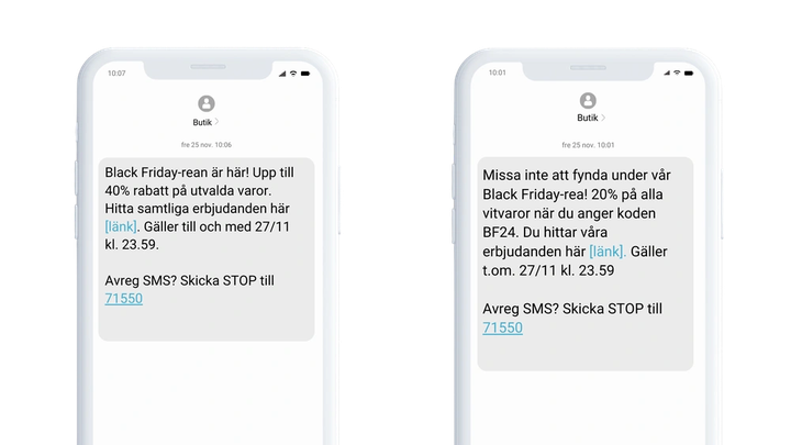 SMS-kampanjer för ökat engagemang under Black Week