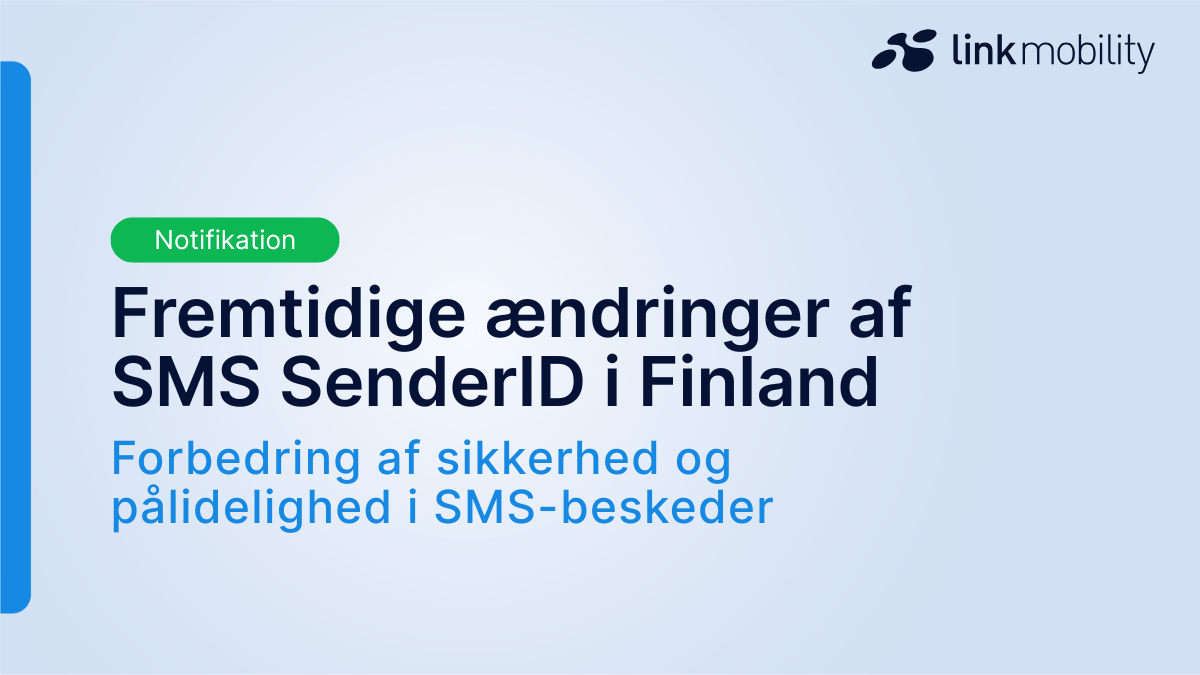 Billede, der viser fremtidige ændringer af SMS-afsender-ID i Finland, med fokus på nye regler, der skal forbedre sikkerhed og pålidelighed i SMS-kommunikation.