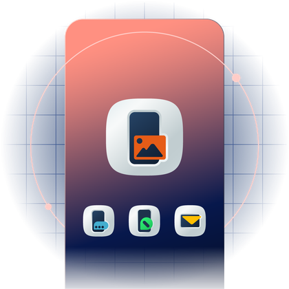 Mobile screen showing a RCS messaging icon, surrounded by icons for SMS, WhatsApp, and Email, representing modern communication channels.