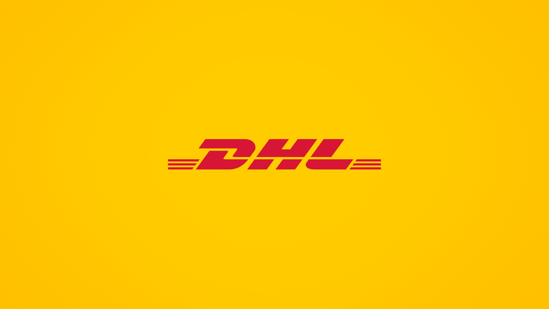DHL logo representing its RCS launch with LINK Mobility, enhancing delivery messages with verified branding, interactivity, and secure real-time parcel updates.