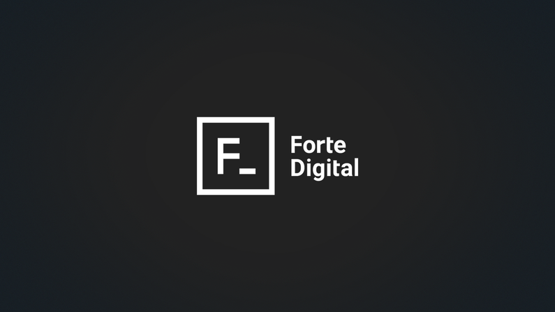 Forte Digital logo on dark background, representing LINK Mobility’s partner delivering omnichannel messaging, SMS automation, and RCS strategies across retail and e-commerce.