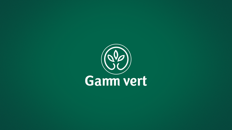 Gamm vert logo on green background, highlighting LINK Mobility’s RCS campaign to boost catalog engagement, click-through rates, and customer loyalty in France.