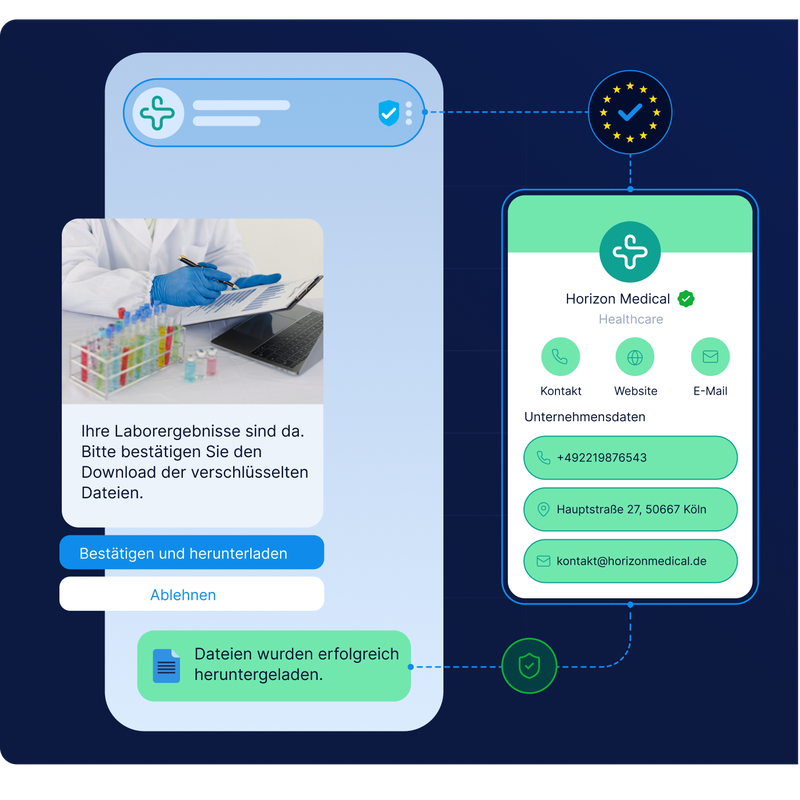 Automatisierter Chats im Gesundheitssektor mit Symptomanalyse und Patienten-Nachverfolgung über sichere Textnachrichten mit den Messaging-Lösungen von LINK Mobility.