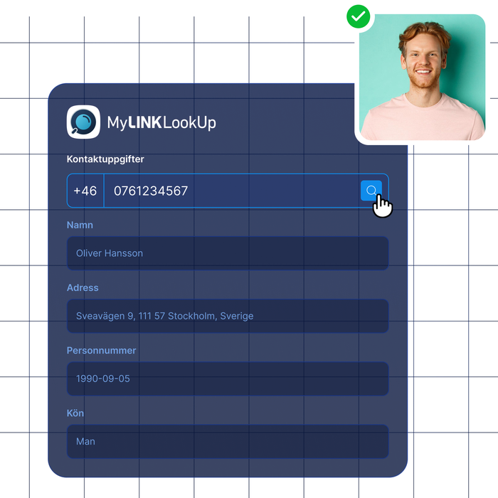 Gränssnitt för LINK Mobilitys lösning MyLINK Lookup - tjänst för adress- och nummeruppslag