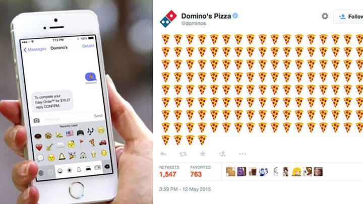 Conversational Marketing Beispiel von Dominos Pizza.