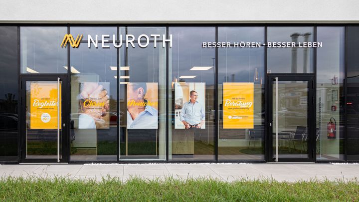 Filiale des Hörakustikers Neuroth in Graz, Österreich.