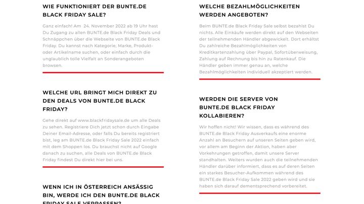 Black Friday Promotion Beispiel von Bunte vom 22.06.2022.