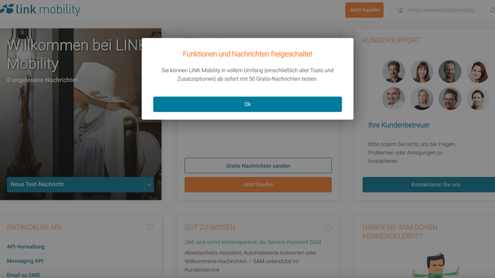 In 5 einfachen Schritten zu Ihrer ersten SMS-Kampagne. Schritt 2: Mobilfunknummer verifizieren.