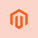 Magento logo on an orange background – relevant for chatbot integrations using the MyLINK Connect solution from LINK Mobility.