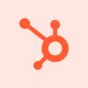 HubSpot logo on an orange background, used to represent LINK Mobility’s integration with CRM and marketing automation tools.