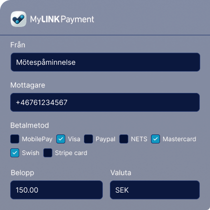 Illustration av LINK Mobilitys webbgränssnitt för Mobilfaktura