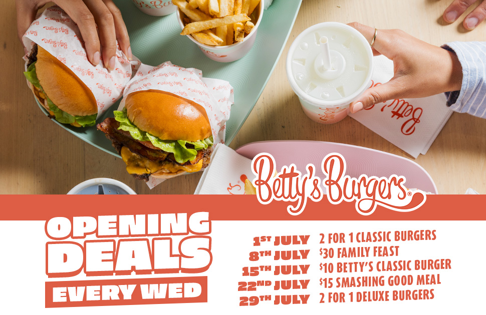 Betty’s Burgers Weekly Offers