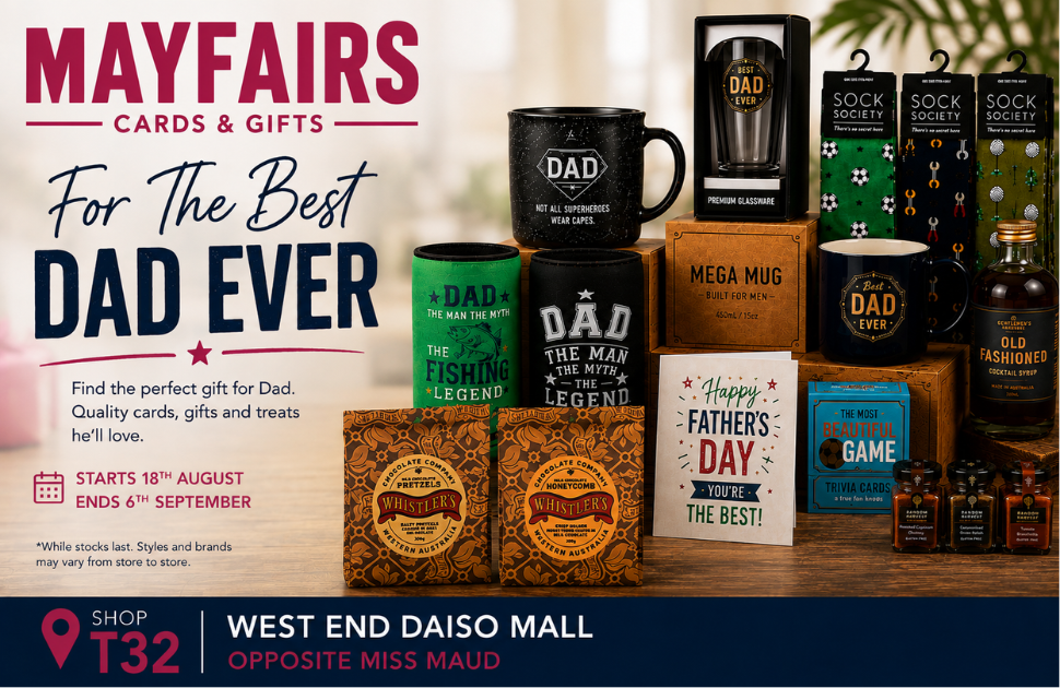 Father's Day at Mayfairs Cards & Gifts 