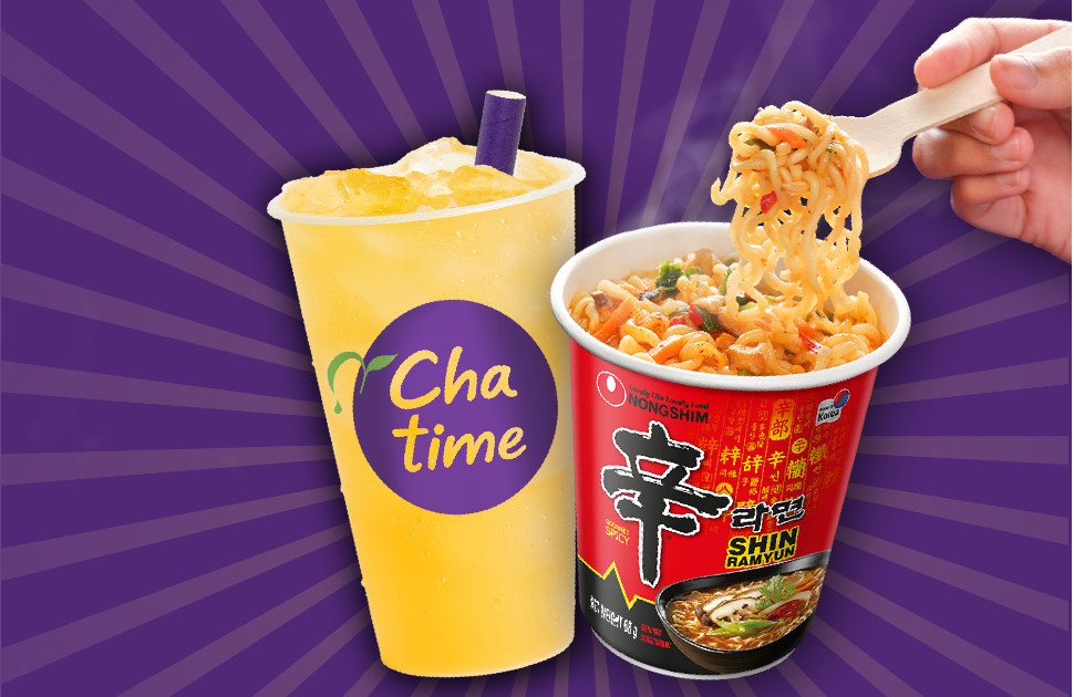 Chatime $9 cup noodle & drink bundle
