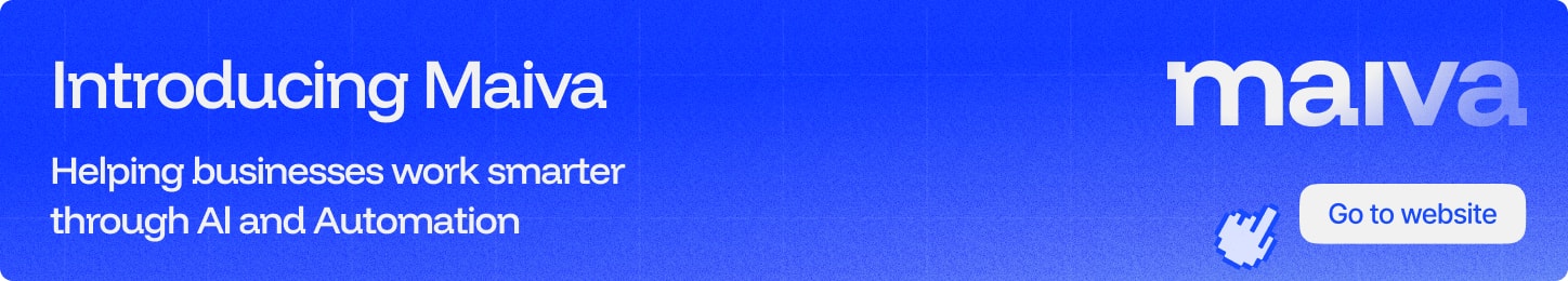 Banner introducing Maiva