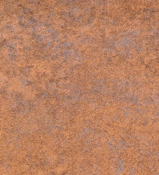 Close-up of a speckled rust-colored surface with a textured pattern of brown and gray hues.
