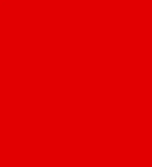 A solid red square with no other features or elements.