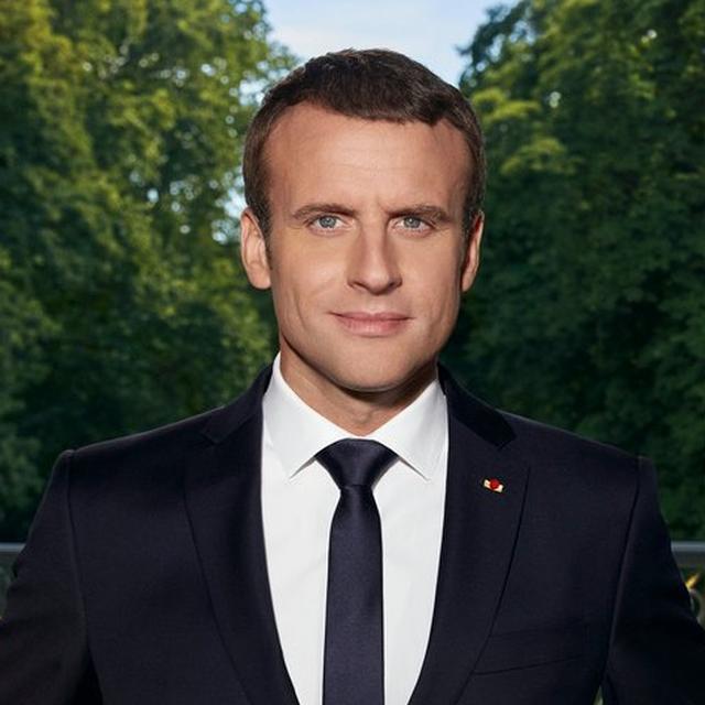 Portrait of Emmanuel Macron