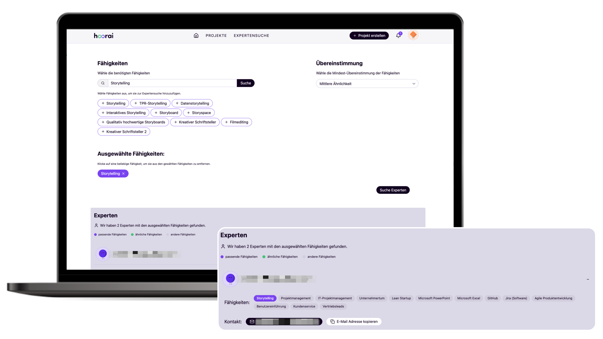 Ein Laptopbildschirm mit Suchleiste