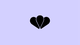 Black, three-petal flower icon on a light purple background.