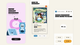 Three mobile app screens showing reading achievements, adding a book, and reward options featuring "Alice in Wonderland."