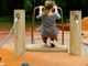 A child playing at a playground