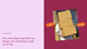 Person carrying three large boxes, partially obscuring their face, on a background split into pink and maroon, with text in Danish.