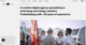 Om-side på et digitalt designbureaus website