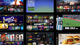 Collage of various streaming service interfaces, featuring movies, TV shows, sports, and a fast food advertisement.