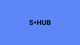 S-hub logo on a blue background