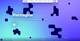 Gradient website homepage with abstract shapes, "Reimagine" text, play button, and menu bar highlighting services and contact options.