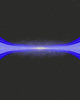 An abstract animation of a futuristic sound wave