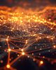 A network of glowing nodes