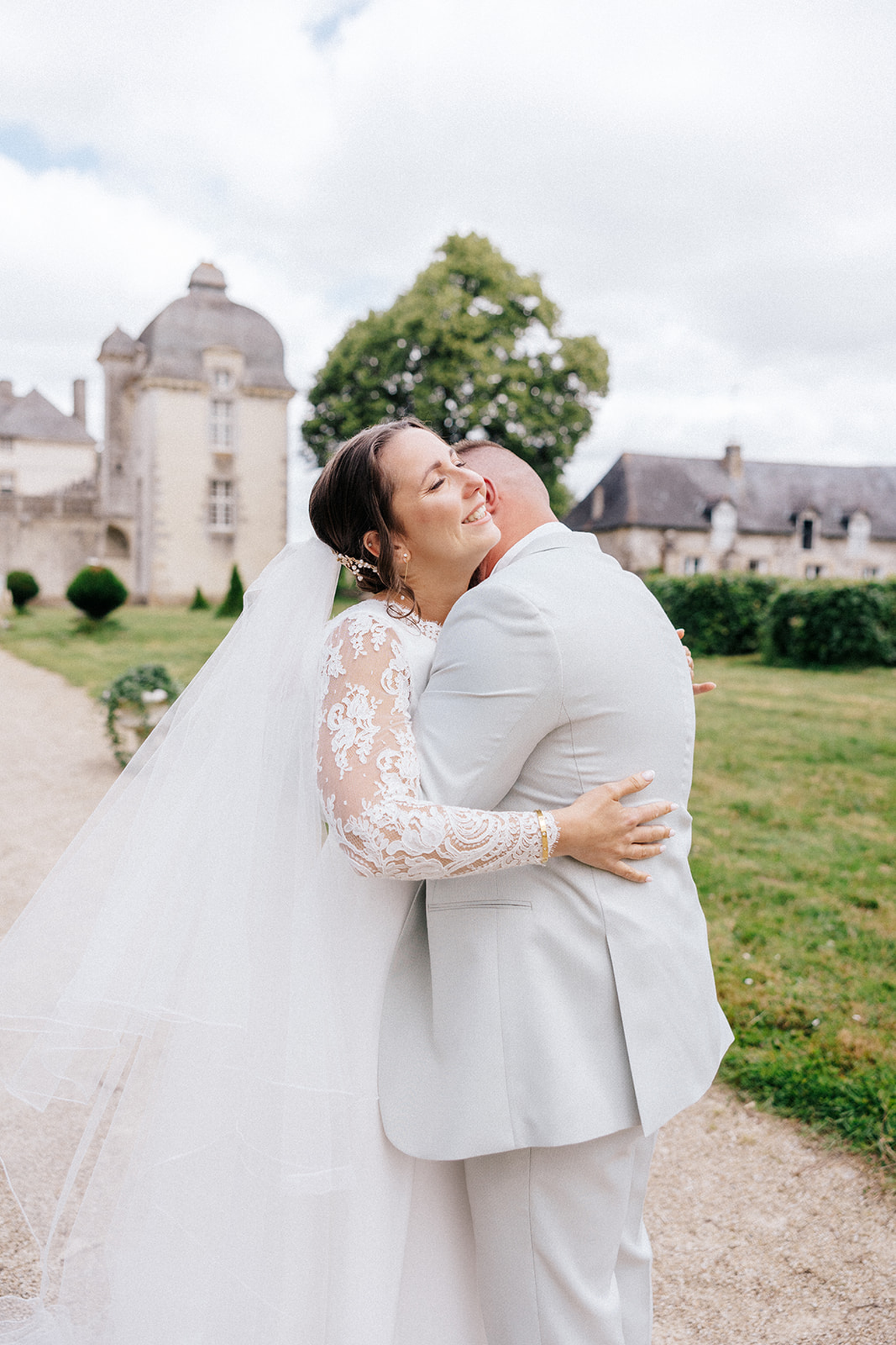 Cocktail de mariage dans le parc du Château de Beaumanoir près de Dinan