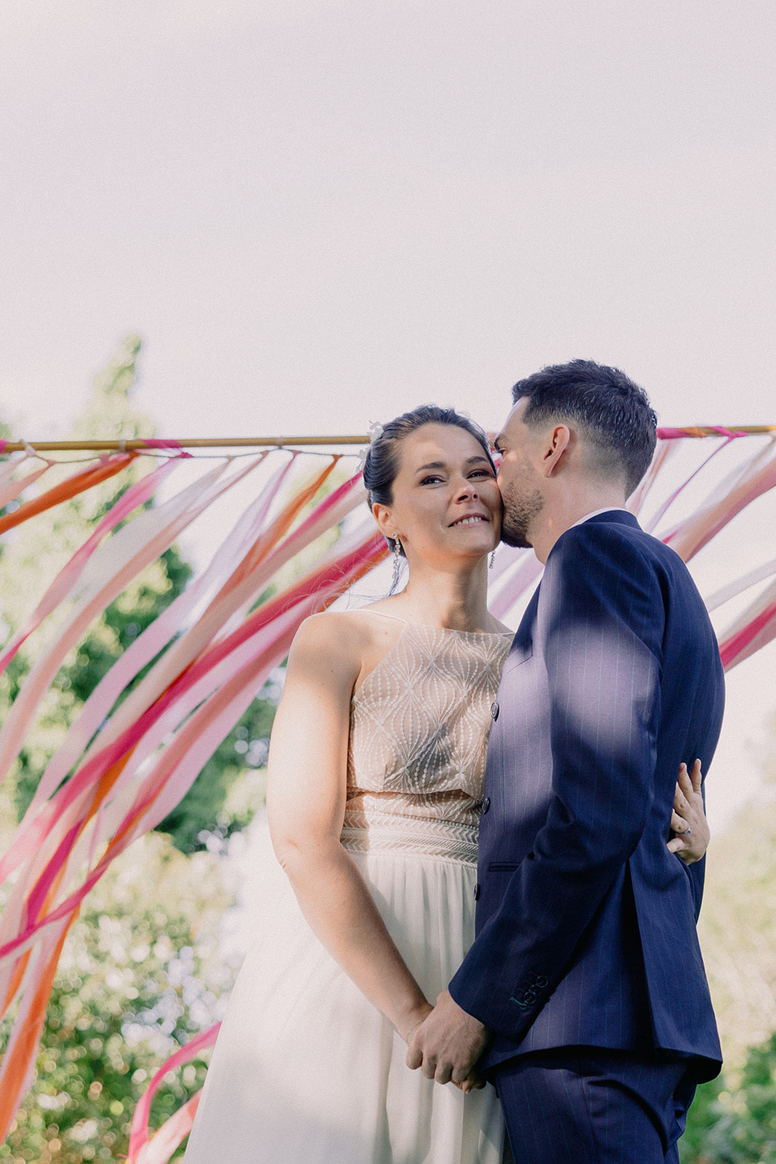 Cérémonie laïque de Romane et Arthur au Jardin Saint Germain, mariage en Bretagne