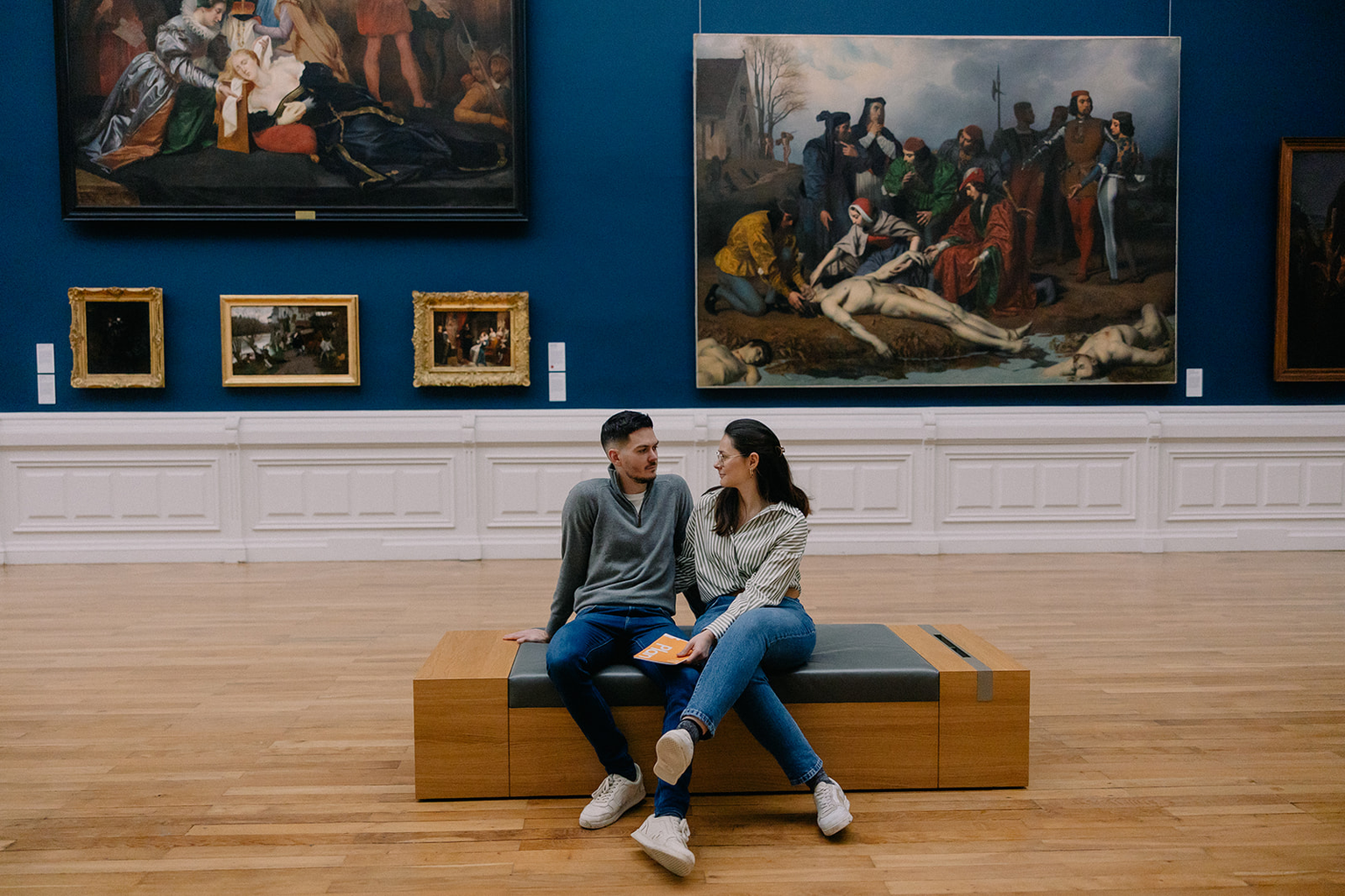 Séance engagement de Romane et Arthur à Nantes, Jardin des plantes