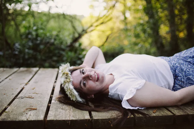 Photo Argentique Portrait Femme Bretagne Broceliande