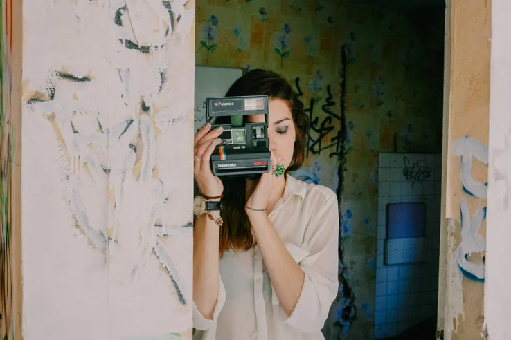 Portrait Femme Polaroid