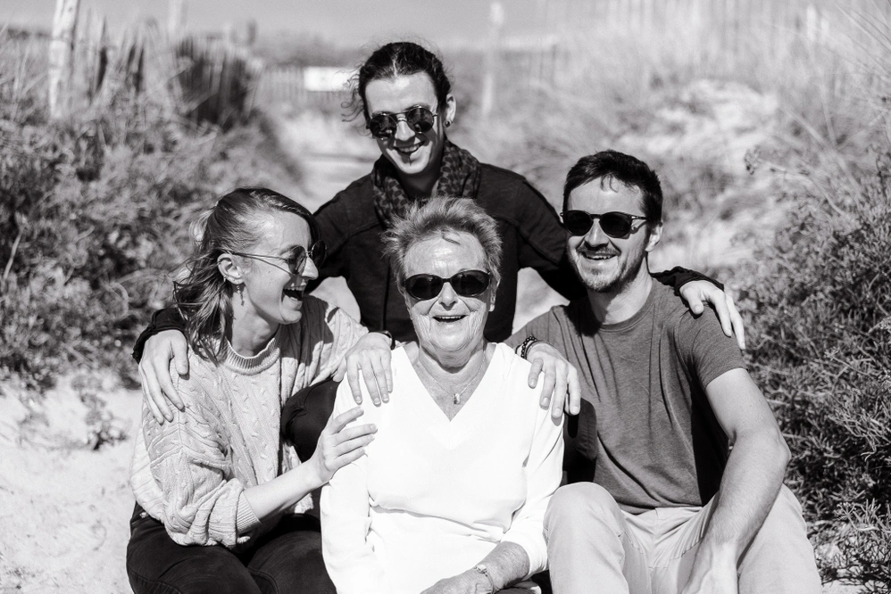 Seance Photo Famille Noir Blanc