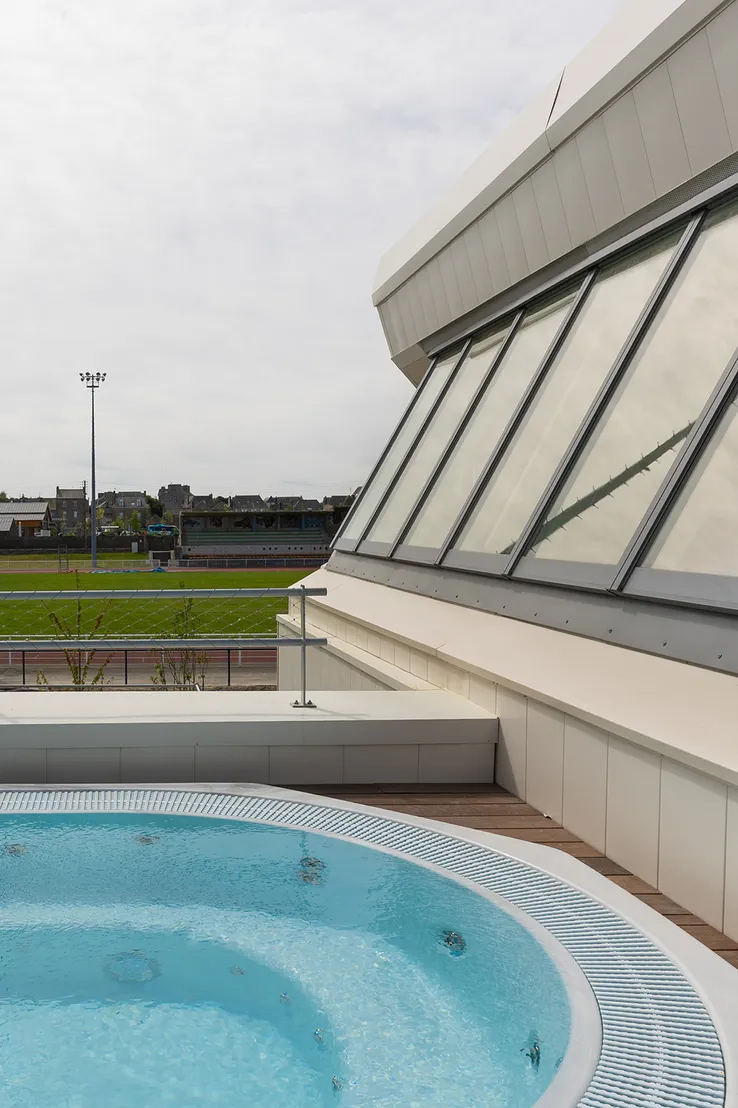 Centre aquatique de Dinan, Avril 2026 — fin de chantier, photo 13 — Roxane Beaufils photographe