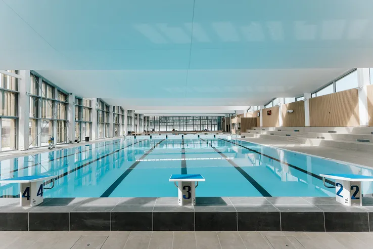 Centre aquatique de Dinan, Avril 2026 — fin de chantier, photo 3 — Roxane Beaufils photographe