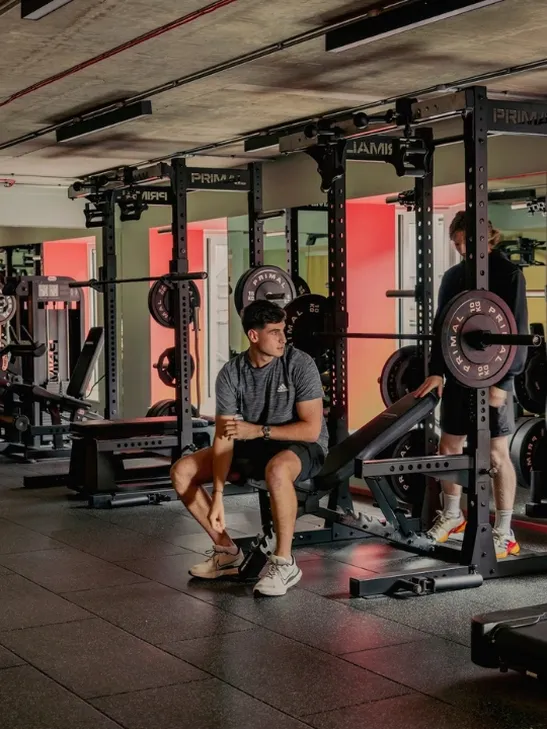 24/7 gym at Scape Shoreditch with weights and cardio machines