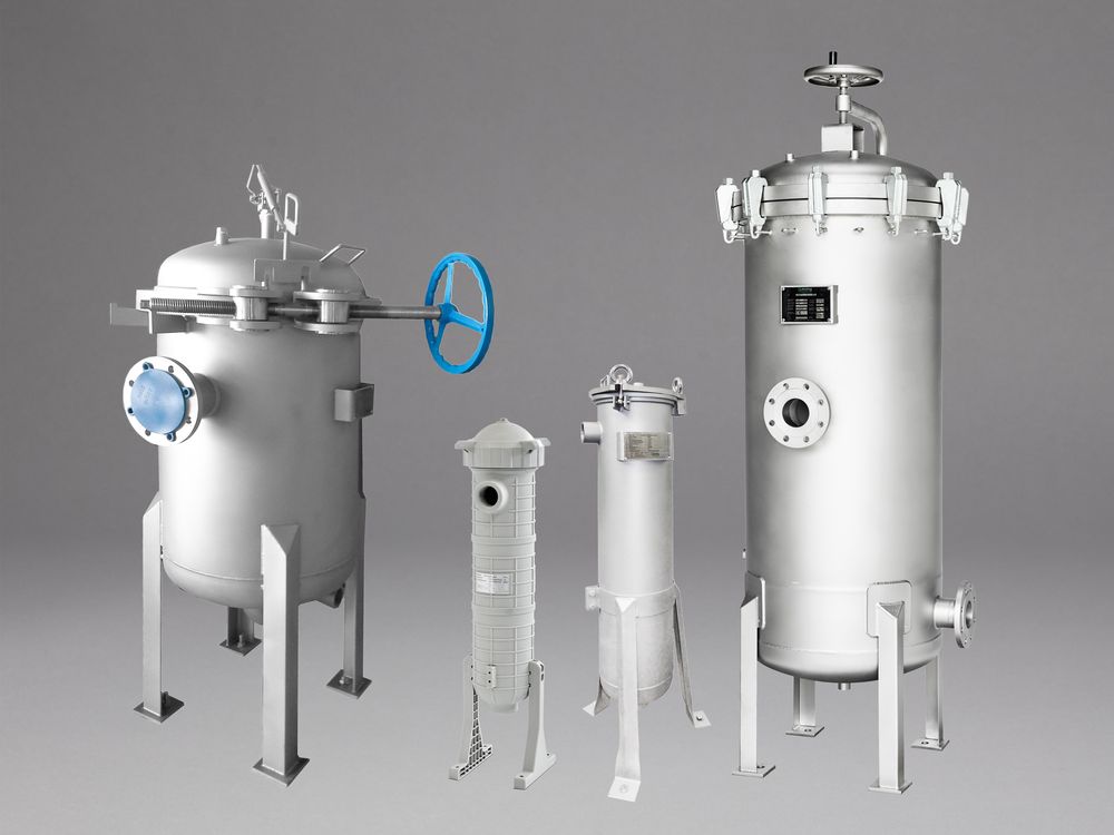 Shows a compilation of filter housings