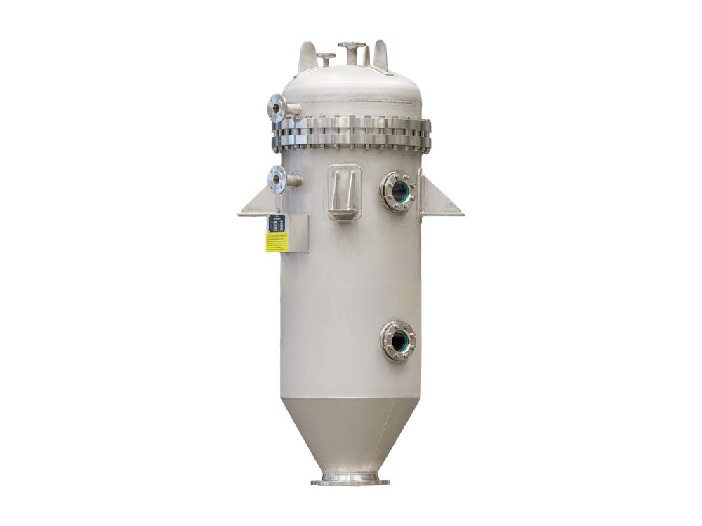 Shows a LENZING CakeFil housing