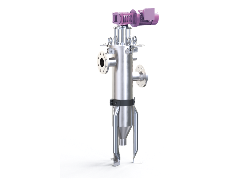 Show a LENZING ScrapeFil automatic filter of type 110 or 175-FD